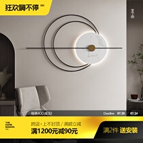 Italian light luxury Wrought iron wall decoration Creative metal wall decoration Designer living room bedroom pendant wall decoration