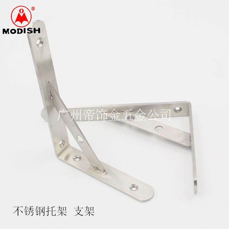 Stainless steel Rack Thickened triangular bracket Plank Laminate shelf Shelf Spacer Bracket Wall-mounted Bookshelf 9 Bibirack