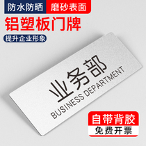 Business sales customer service personnel department Enterprise Department Company factory workshop department zoning brand door brand office meeting Finance General Manager room men and womens restroom instructions sign