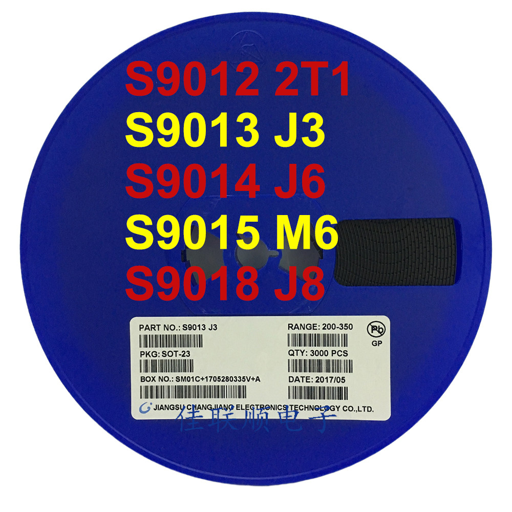 Pattern Triode 2T1 S9012 J3 S9013 J6 S9014 M6 S9015 S9018 S9018 SOT-23