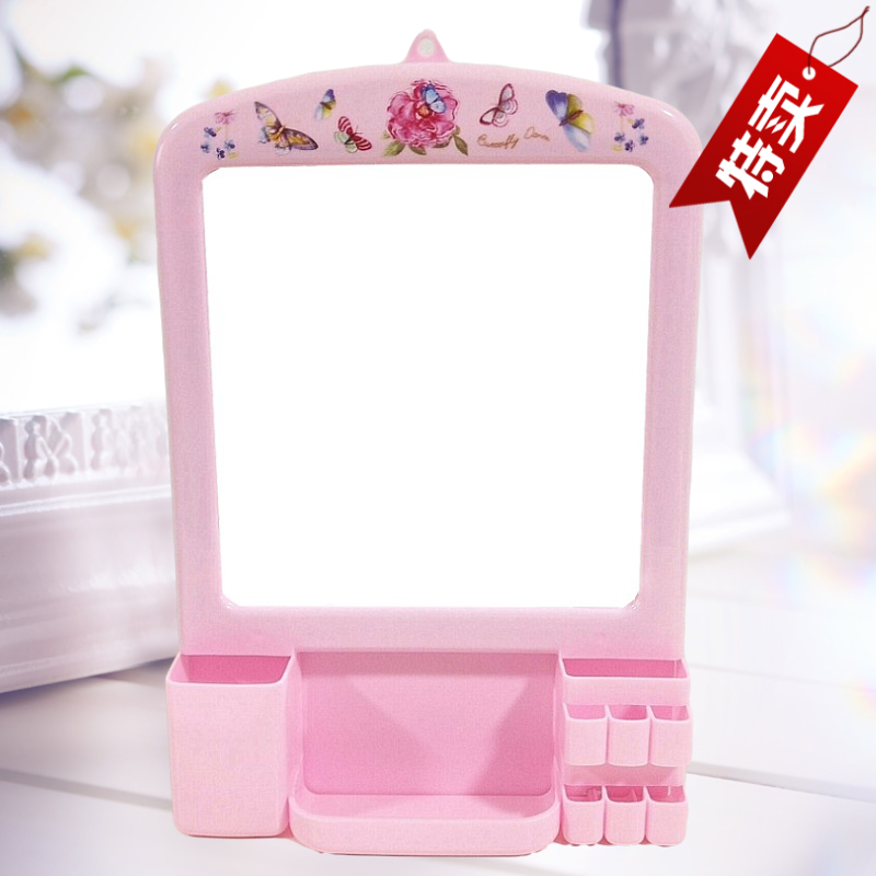 Home Fashion Versatile Dual-use Hanging Mirror Bathroom Mirror Free of perforated wall-mounted mirror bathroom Bathroom Makeup Mirror