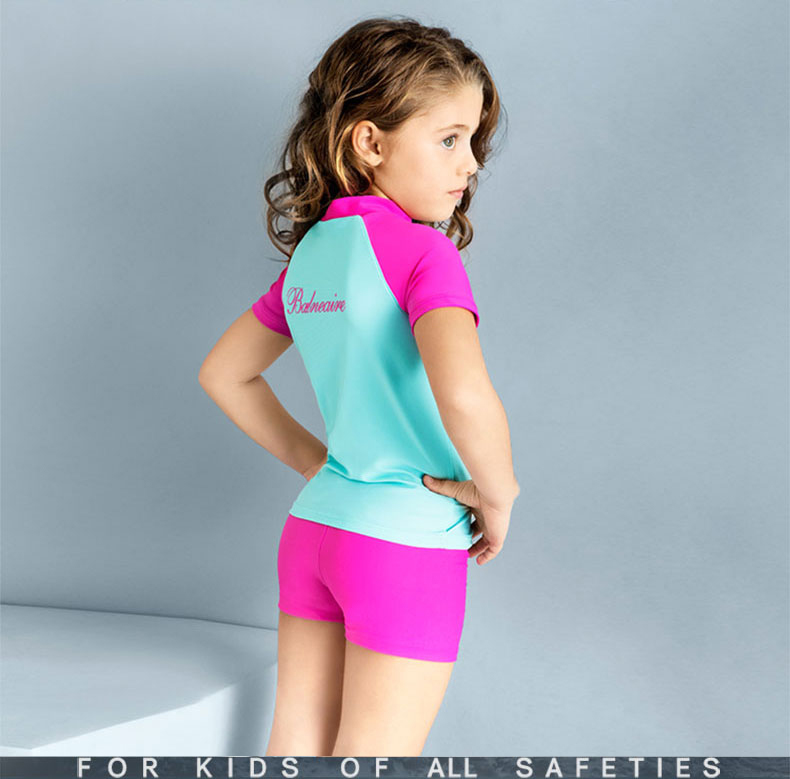 Bộ đồ tắm trẻ em chuyên nghiệp của Van Dean 2019 cô gái chia tay áo tắm boxer áo tắm lớn cho học sinh trung học - Bộ đồ bơi của Kid đồ bơi cho bé gái 12 tuổi