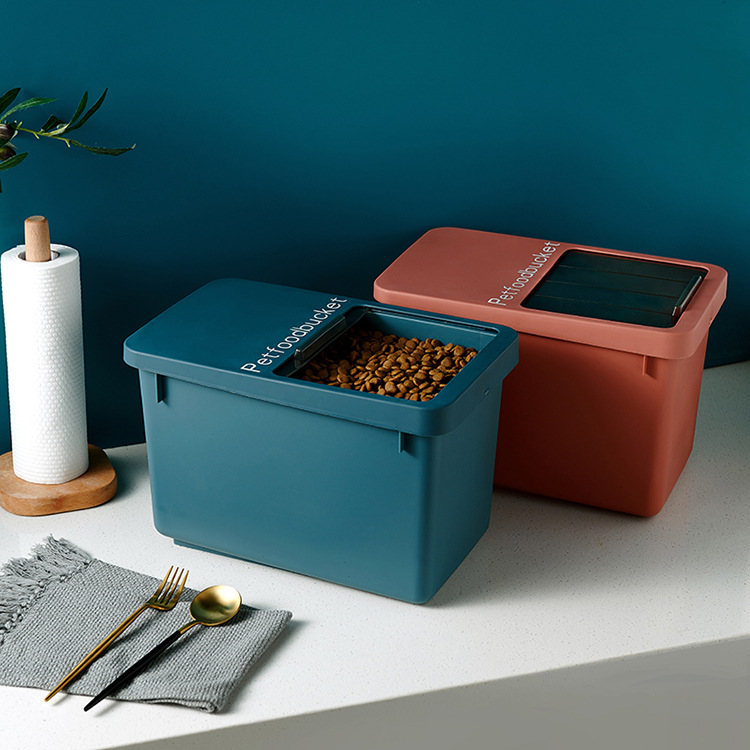 Dog food box sealed storage barrel cat food box for dog food Moistureproof storage Case storage tank Pets Pet Storage Tank