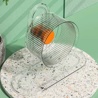 Обычный 11 -сантиметровый тихий бегущий колесо [прозрачный].