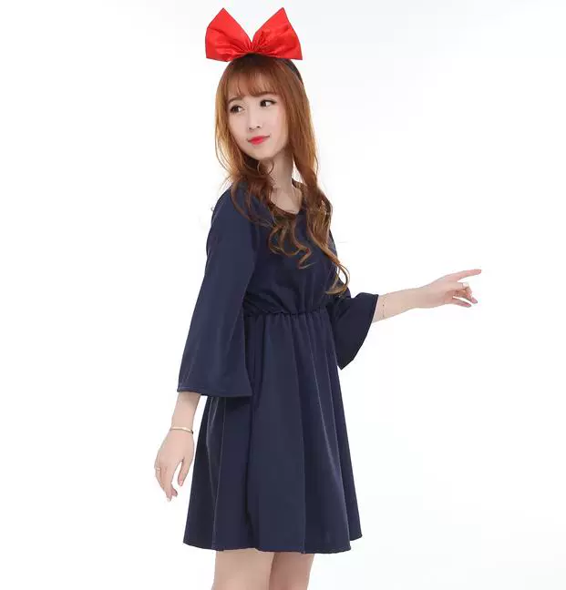 Anime trang phục Dịch Vụ Giao Hàng Của Phù Thủy Kiki cosplay váy trẻ em trang phục Halloween Phù Thủy Kiki Nữ