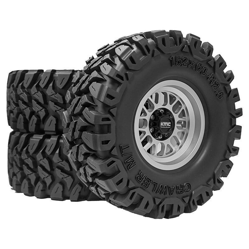 2.6inch Genuine Kmc Metal Rims Rainforest Tires 152*60mm Mk07 Big Tiger Shark Rbx10 Poison Lizard