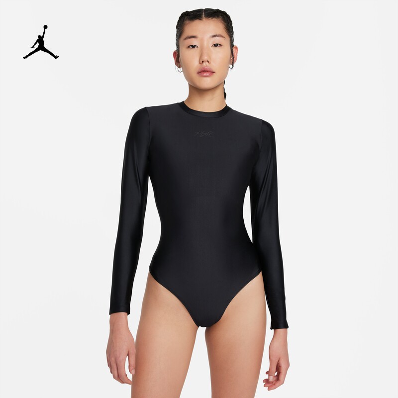 Jordan Official Nike Jordan Women's Jumpsuit New Knitted Tight Print Support DD7061