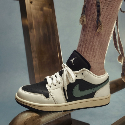 Nike, Air Jordan 1, спортивная обувь, низкие кроссовки с амортизацией, с вышивкой