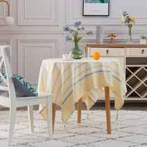 ins tablecloth Nordic fabric Cotton linen small fresh dining table cloth Rectangular desk TV cabinet Coffee table cloth Tablecloth