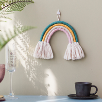 INS net red tassel wall wall decoration Tassel pendant wall decoration Girl heart bedroom handmade room cotton rope pendant