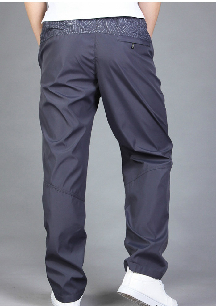Quần thể thao mùa xuân và mùa thu quần tây nam giản dị cộng với nhung dày polyester nhanh khô quần trẻ trung quần thun nam