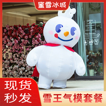 Honey Snow Ice City Snow King Dolls Pneumatic Modular Arch inflatable Man Puppet Walking Paparazzi to make cartoon mascots