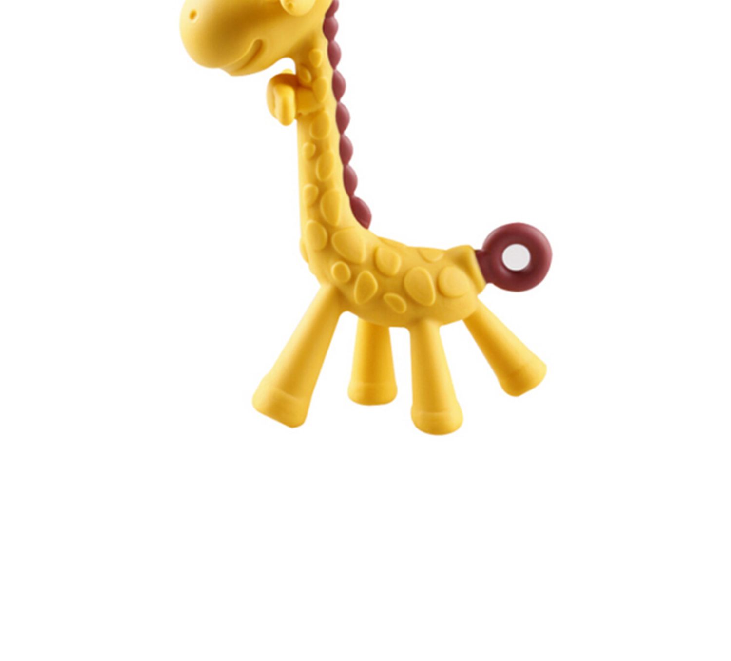 Nhật Bản nhập khẩu KJC hươu cao cổ teether bé mole thanh silicone luộc đồ chơi nhai - Gutta-percha / Toothbrsuh / Kem đánh răng cách rơ lưỡi cho trẻ sơ sinh