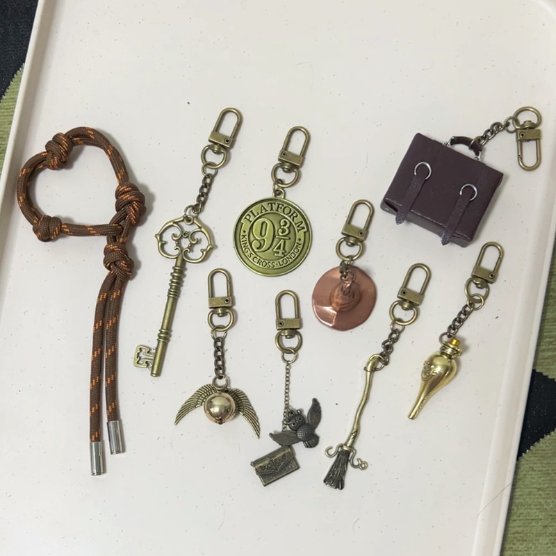 Pop Rocks Harry Potter Keychain Time Turner Key Pendant Bag Charm Free Combination Ready Stock
