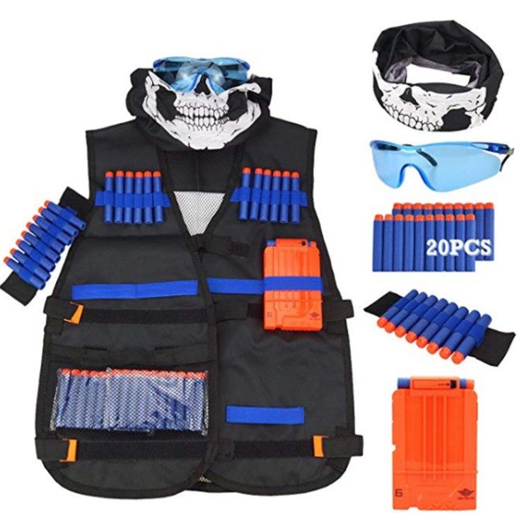 Children's toy gun CS game special soft bullet tactical vest Nerf with the same filling soft bullet vest