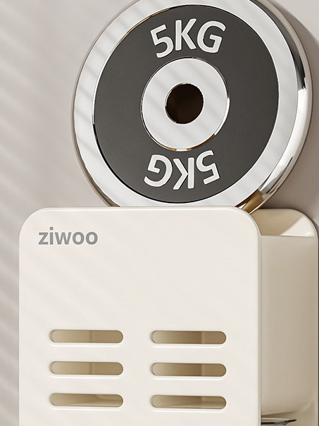 French Ziwoo Kitchen Rack Wall-Mounted Multi-Functional Kitchen Knife Holder Chopstick Barrel Knife Holder Integrated Knife Storage Rack