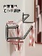 French Ziwoo Bathroom No-Drill Towel Rack Bathroom Towel Shelf Toilet Storage Rack Hanging Rack