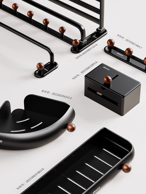 French Ziwoo Vintage-Style Bathroom Sink Toilet Shower Corner No-Drill Shower Gel Storage Shelf