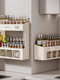 French Ziwoo Kitchen Spice Rack, No-Drill Wall-Mounted Spice Rack, Multi-Functional Storage Combination Set