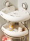 French ZIWOO suction cup bathroom storage rack bathroom punch-free shower wall corner triangle storage shelf