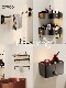 French Ziwoo Vintage-Style Bathroom Storage Rack, Punch-Free Towel Rack, High-End Bath Towel Holder