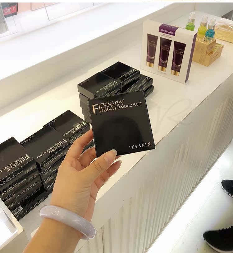 Xác thực It da da Ess bột màu kim cương tươi sáng Bột Hàn Quốc Isis BB phấn phủ maybelline fit me 120