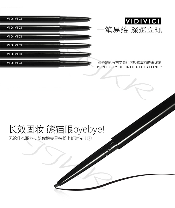 Hàn quốc gốc xác thực VIDIVICI fine 3 màu không thấm nước rất tốt bút kẻ mắt bút bút kẻ mắt kéo dài không nở kẻ eyeliner cho mắt 2 mí