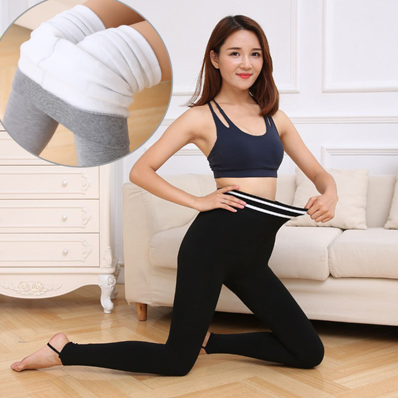 2018新款瑜伽提臀裤1200D加绒加厚打底裤秋