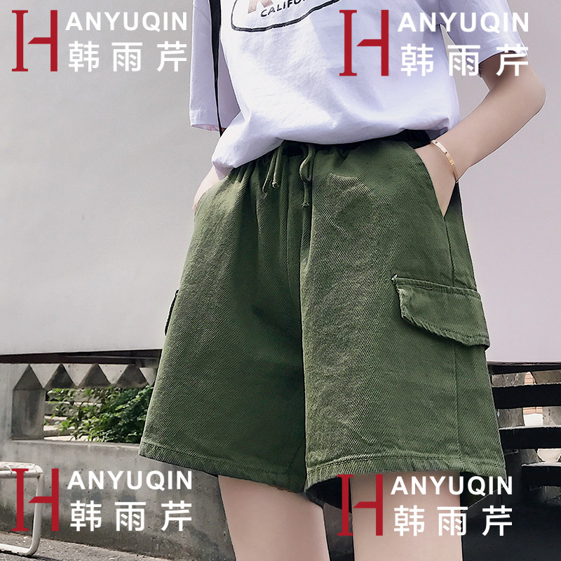 Teen nữ quần short mùa hè học sinh trung học cơ sở mất quần làm việc lớn cậu bé cô gái Hàn Quốc phiên bản của quần âu