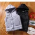 Áo vest nam mùa thu đông mới xuống cotton giản dị áo khoác phiên bản Hàn Quốc xu hướng đẹp trai vest ấm áp vest nam khoác vest nữ Áo vest cotton