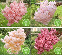 Fake flower living room simulation cherry blossom rattan yellow outdoor creative flower tree flower arrangement Flower Branch light pink embellishment practical knot