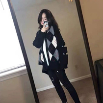 The Japanese blouses are gentle and windy with a touch of design The female small crowdsourced lazy windfall sweaters are worn out for the autumn and winter and