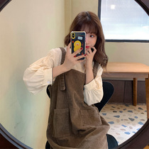 2020 high-end foreign air light and luxurious Fried Street air quality lightly cooked wind milky style braces with clothes for children autumn and winter