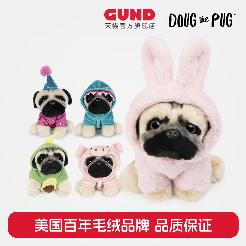 Gund Dog Plush Toy Pug Dog Realistic Dog Doll Animal Trendy Toy Gift