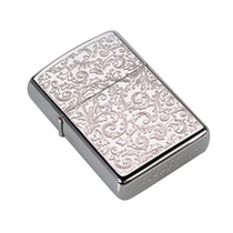 zorro zorro lighter copper shell thick silver Tang grass rich flower old-fashioned coal machine simple personality