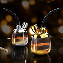 Positive Signs Water Smoke Pot Creative Personality Smoking Tools Add Water Fun Smoke Filter Healthy Water Tobacco Pipe Double Use Pan