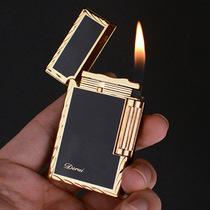 Derui Gang sound lighter side pulley boutique inflatable open fire seedling wheel gas machine mens gift