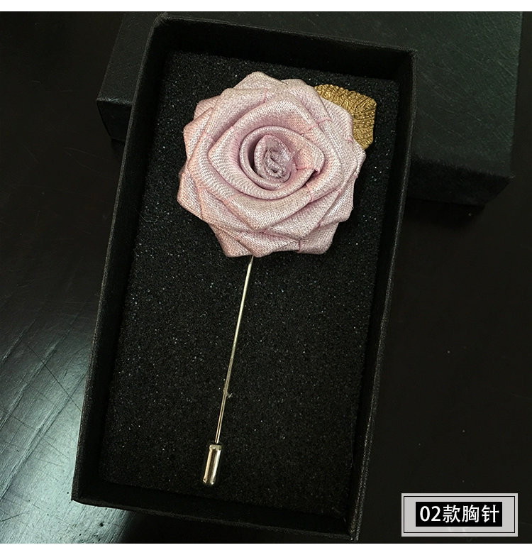 Handmade hoa hồng trâm cài nam và nữ trâm cài áo sơ mi chú rể tốt nhất nam trâm cài cổ áo kim pin áo chủ cai ao