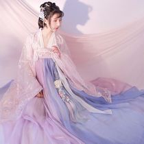 (Spot that day) Spring Sakura Hanfu Womens skirt chest waist set super fairy student costume dress original