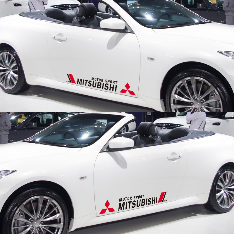 Southeast Mitsubishi V3 5 6 rhombus Pleasant Wing God Car Stickers Outlander Surging Personality to decorate body stickers pull flowers