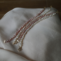 Great value Baroque natural pearl bracelet purple pearl jewelry niche design French retro shaped hand string female