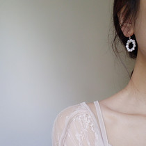 Hand work ~ Baroque pearl earrings imported from the United States gold simple natural pearl small ear hook earrings single price