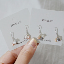 Exclusive original 925 sterling silver natural baroque special shaped pearl earrings beautiful temperament earring stud earrings