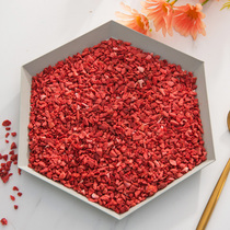 Frozen hay crushed berries baked ingredients snowflake cookies cake drinks snow top milk tea decorative edible fruit crispy grains