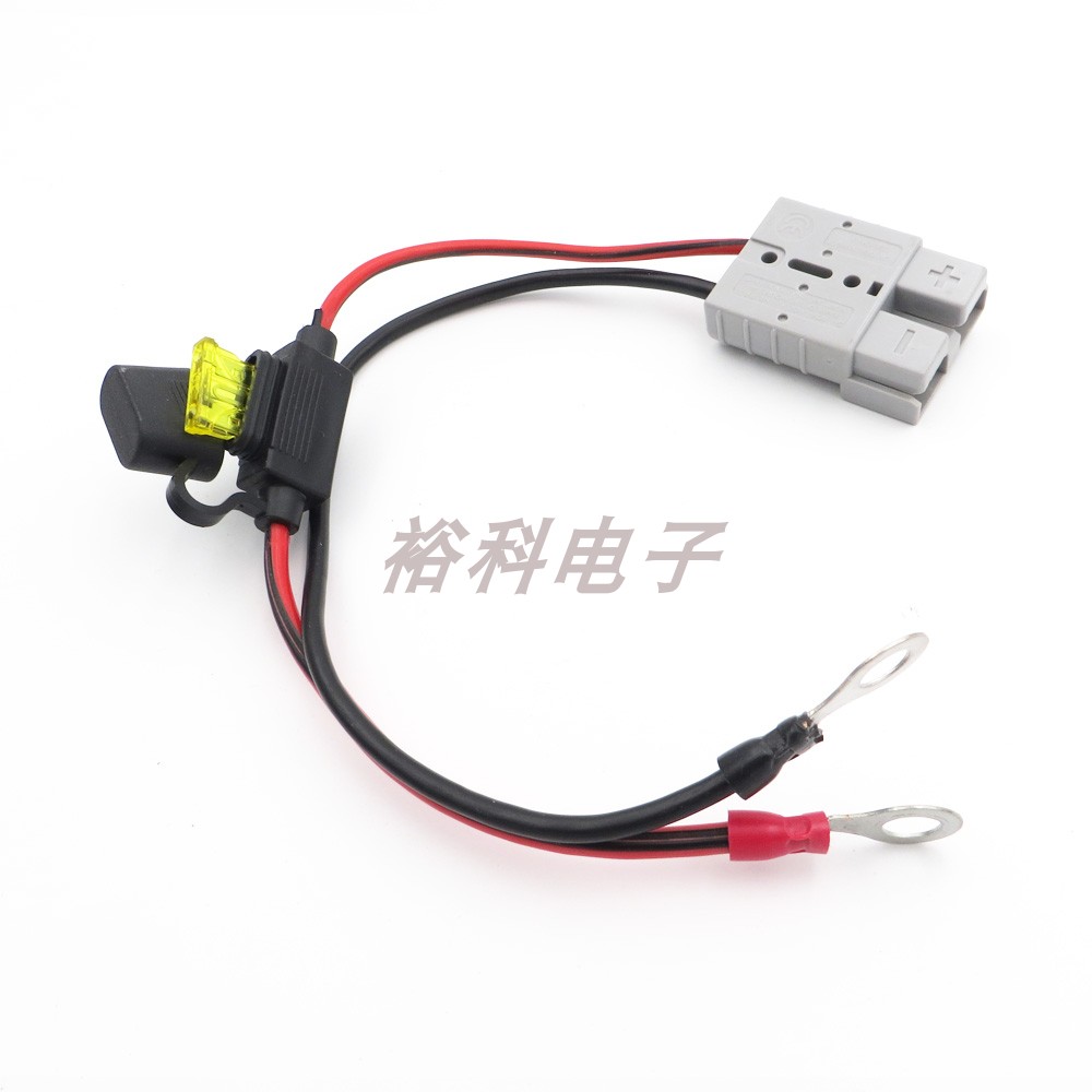 Anderson 50A connector 2 5 square 0 3 meters cable fuse 10A m8 terminal bolt quick plug