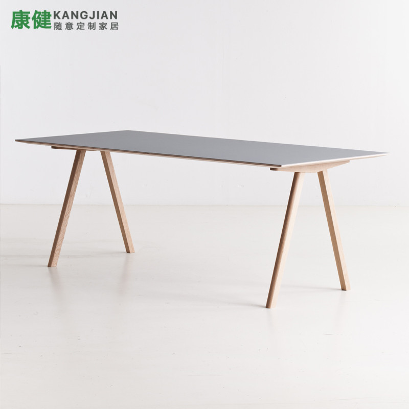 Simple modern desk Desk Desk Desk Designer Creative WorkTable Nordic Solid Wood to negotiate a conference table fashion table
