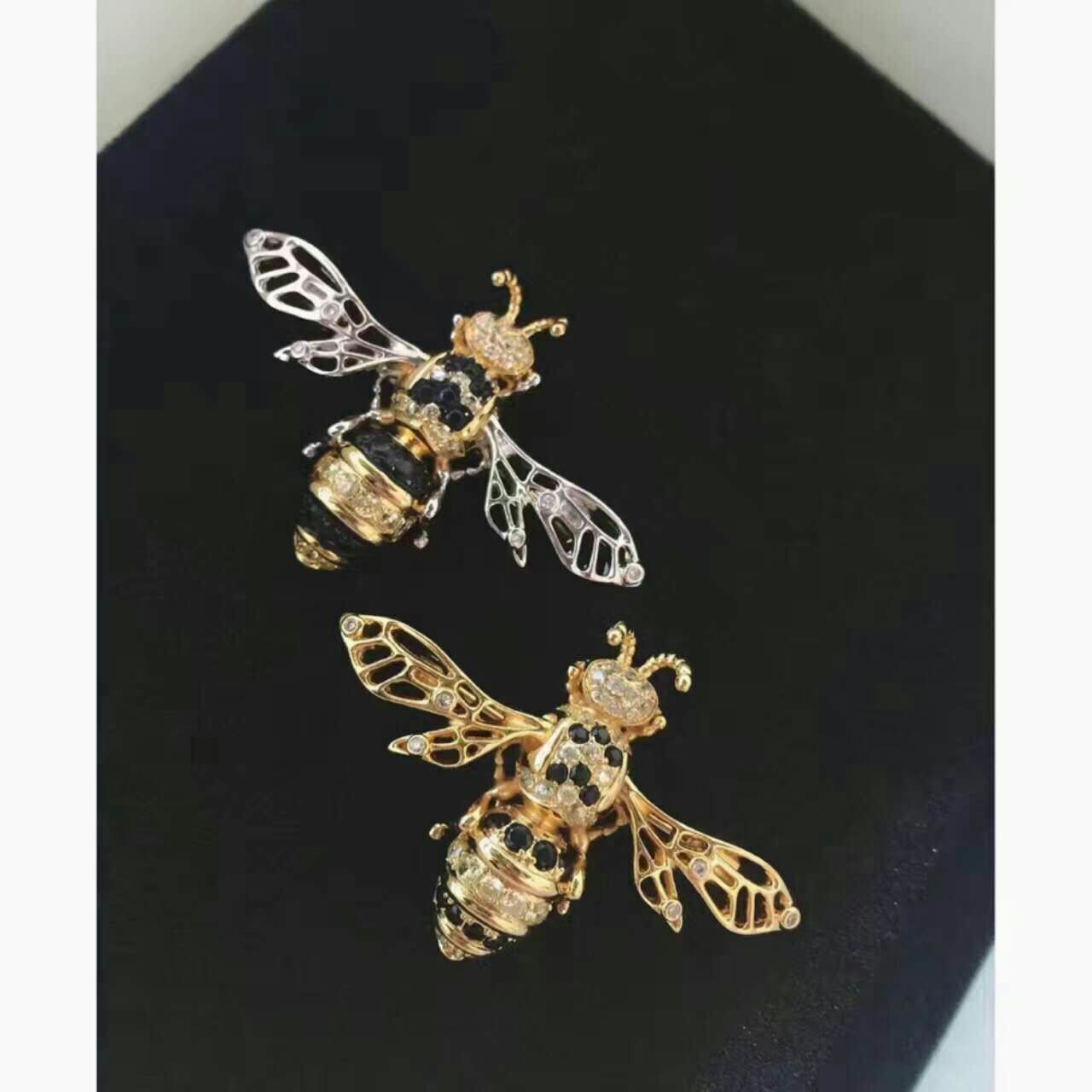 Nghề nghiệp Ama Shite bee trâm mới 2018 trang sức trâm cài áo len cardigan áo khoác trâm cài pin phụ kiện cài áo
