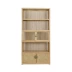 Phong cách Trung Quốc cũ cây du tủ sách giá sách Đồ nội thất Zen nội thất gỗ không sơn không có lược gỗ rắn giá sách văn phòng lưu trữ bogu kệ - Kệ Kệ