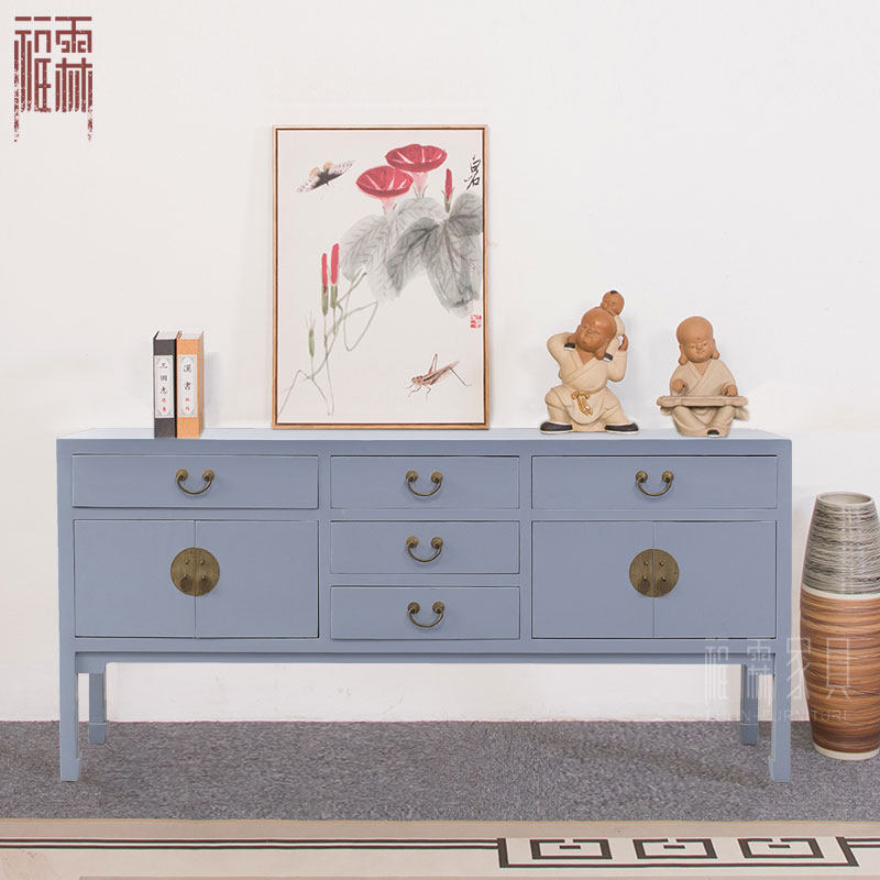New Chinese Season Avenue Cabinet Decoration Cabinet retro-made old locker shoe cabinet antique furniture customization