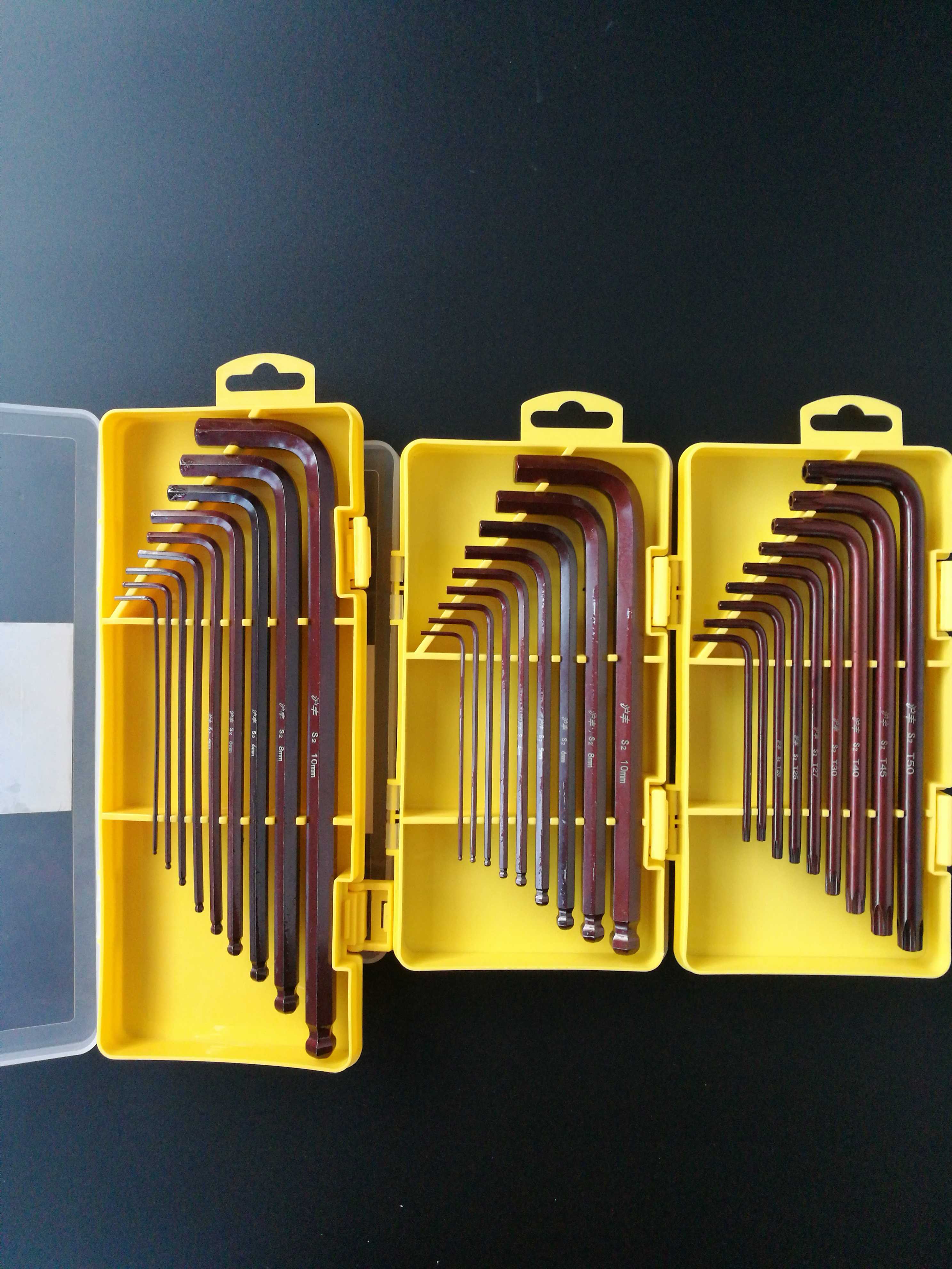 Boxed hexagon socket set of 1 5-10L wrench s2 material hexagon H plum blossom ball head hollow T10-T50 hexagon
